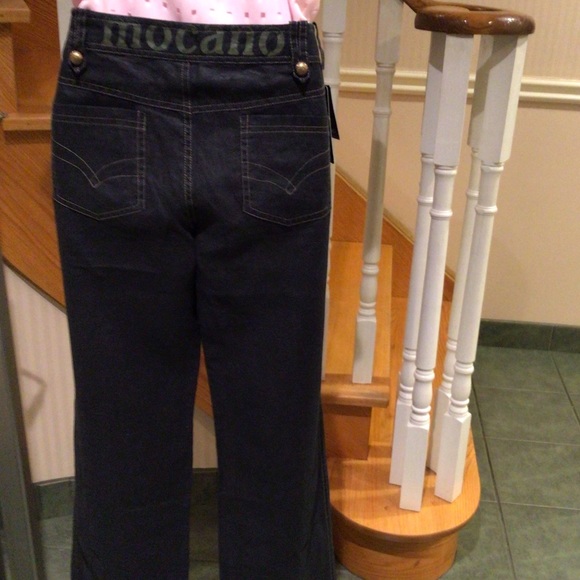 ⬇️Price Drop ⬇️NWT Navy linen loose fitting jean like pants - Picture 4 of 7